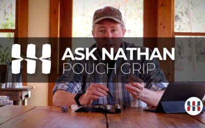 Slingshot pouch grip tips