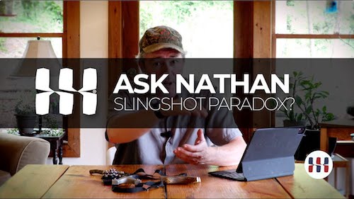 Is there a slingshot paradox similar to the archer’s paradox?