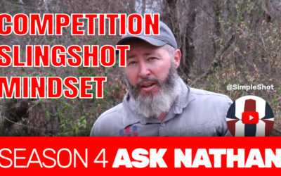 What is the mentality for competition slingshot shooting?