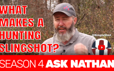 What is the difference between a hunting slingshot and a target slingshot?