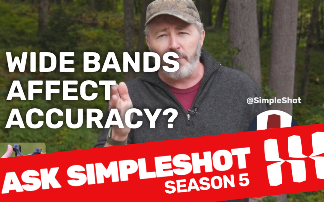 Do wide bands affect slingshot accuracy?